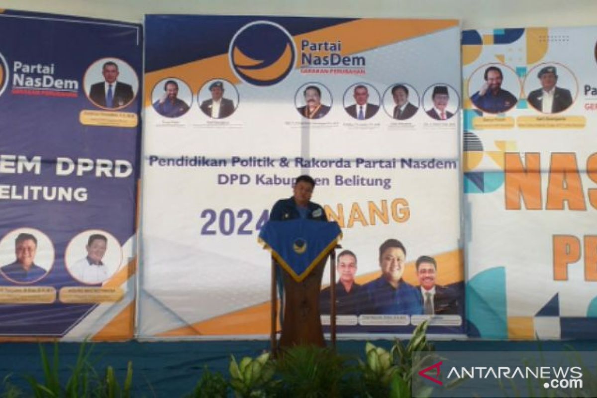 NasDem Belitung ajak kader bersatu menangkan Pemilu 2024