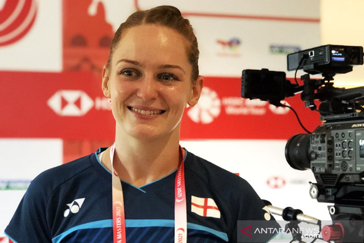 Lauren Smith jajal profesi jurnalis di Indonesia Badminton Festival