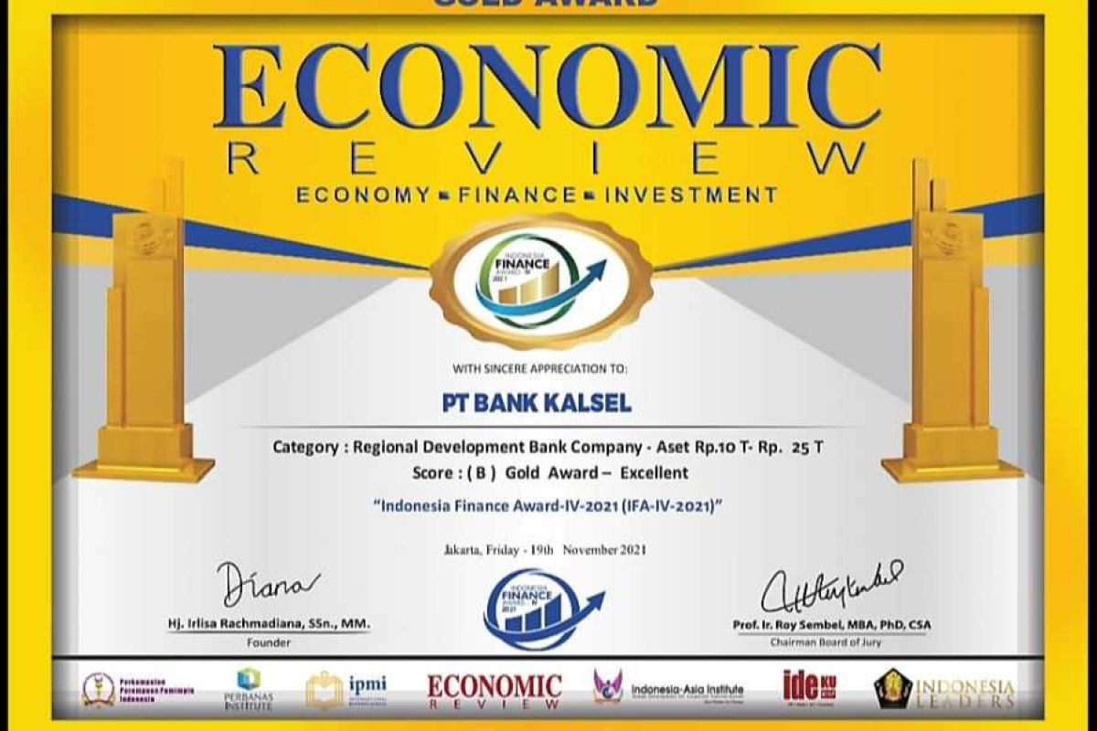 Bank Kalsel raih Indonesia Finance Award