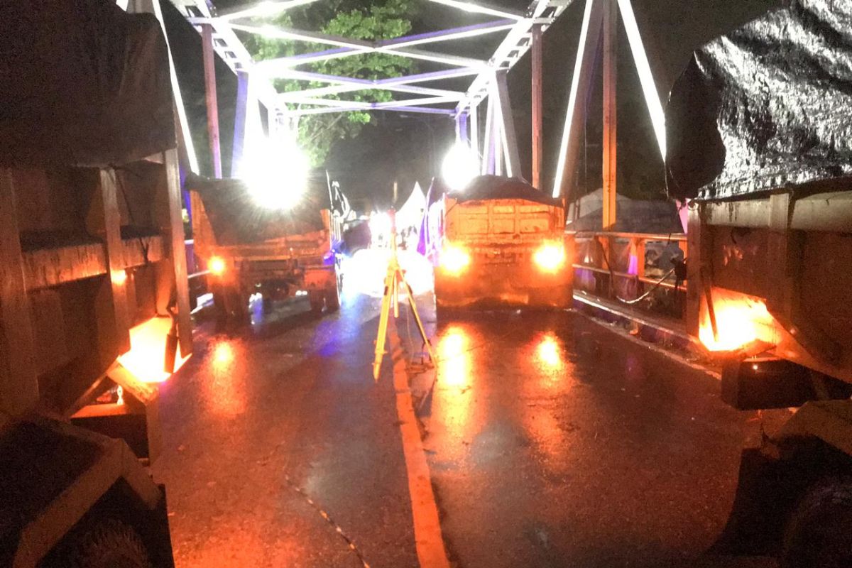 Jembatan Sungai Battang Palopo memasuki tahap uji beban