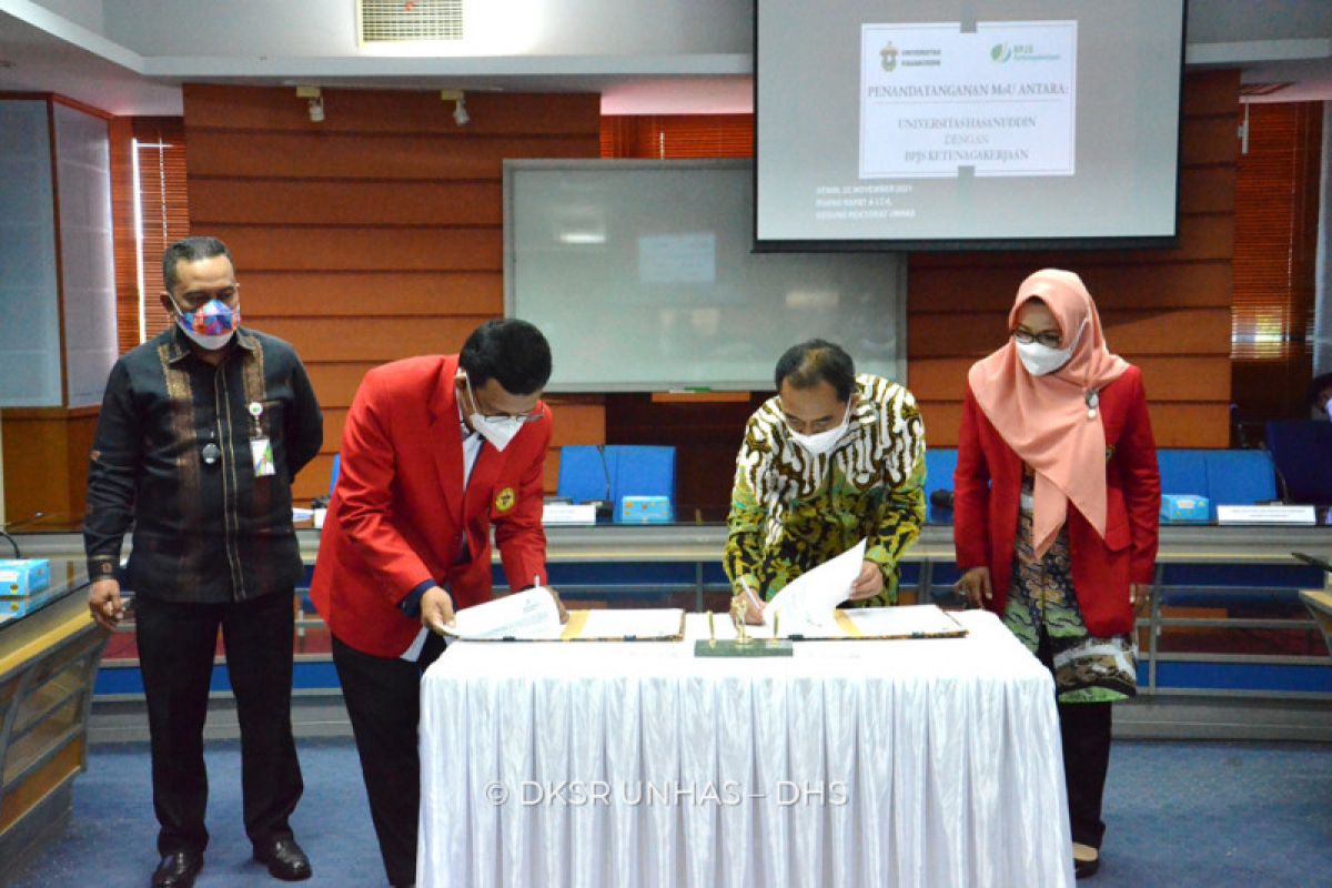 Unhas dan BPJS naker sepakat kembangkan tridarma perguruan tinggi