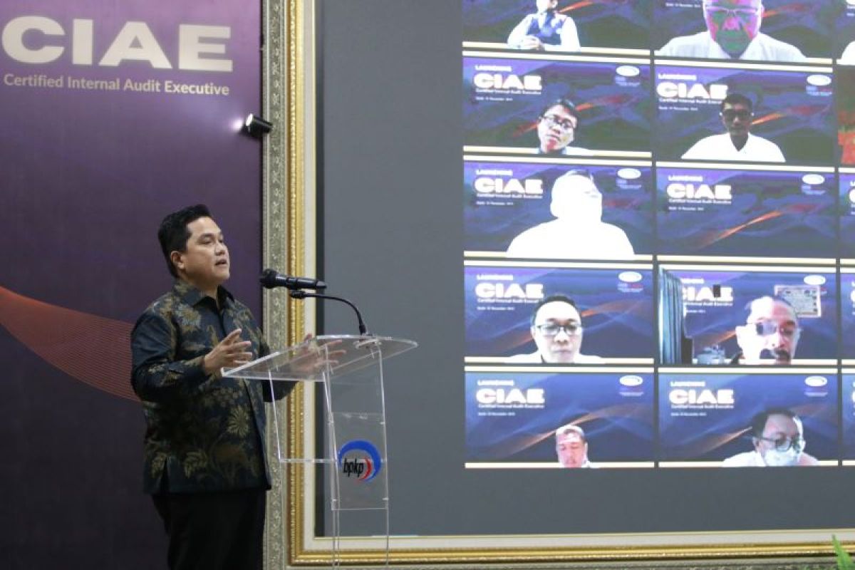 Erick Thohir apresiasi sertifikasi CIAE bagi BUMN digelar BPKP