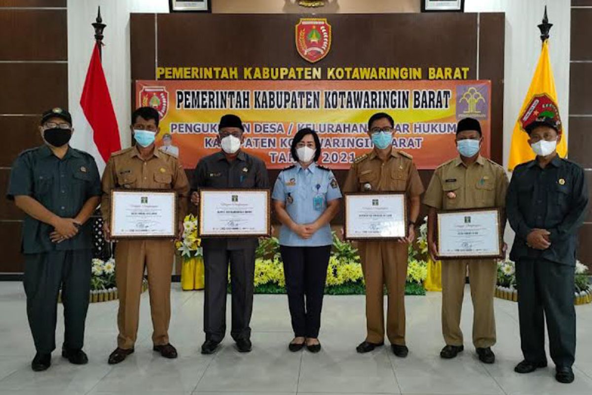 Kemenkumham Kalteng kukuhkan Desa Sadar Hukum di Kotawaringin Barat