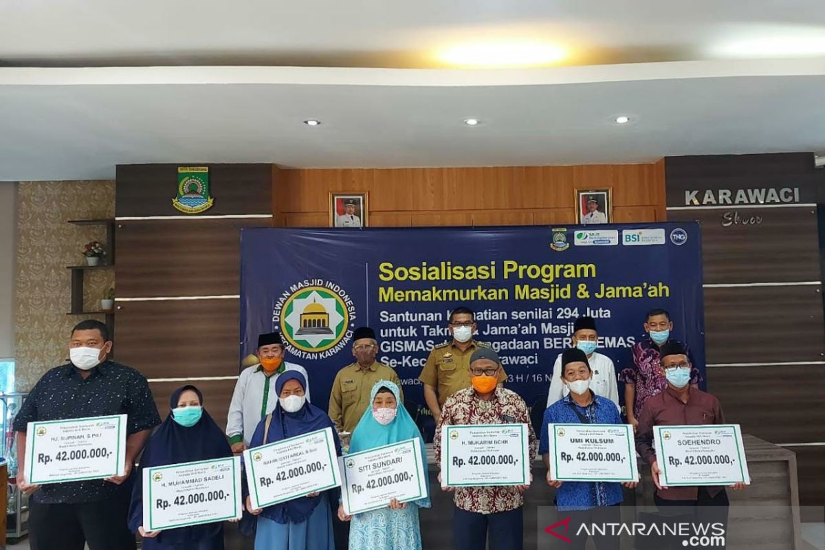 anggota DKM Karawaci diberikan sosialisasi manfaat jaminan perlindungan sosial