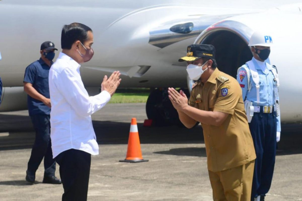 Plt Gubernur Sulsel sambut Presiden Jokowi di Lanud Hasanuddin