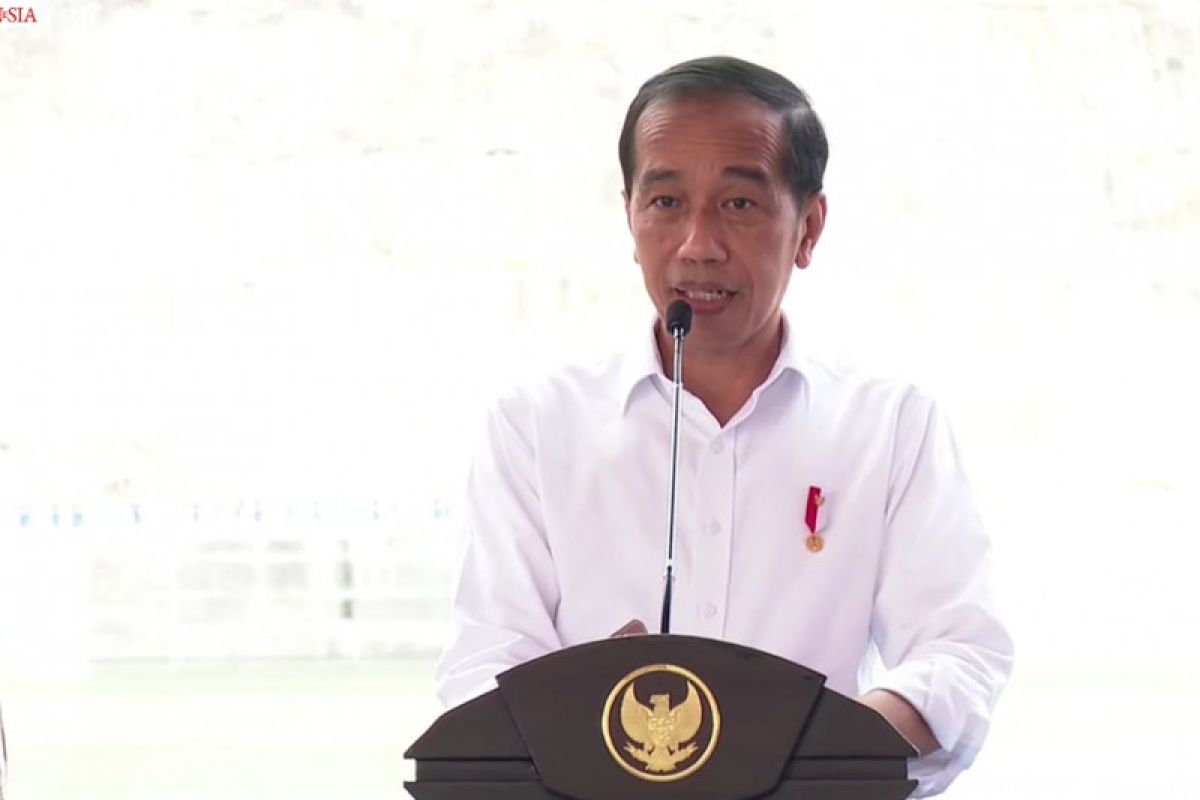 President Jokowi inaugurates Karalloe Dam in Gowa, South Sulawesi