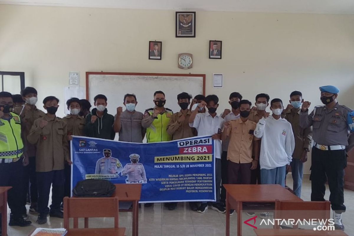 Operasi Zebra Menumbing di Bangka Barat menyasar sejumlah sekolah