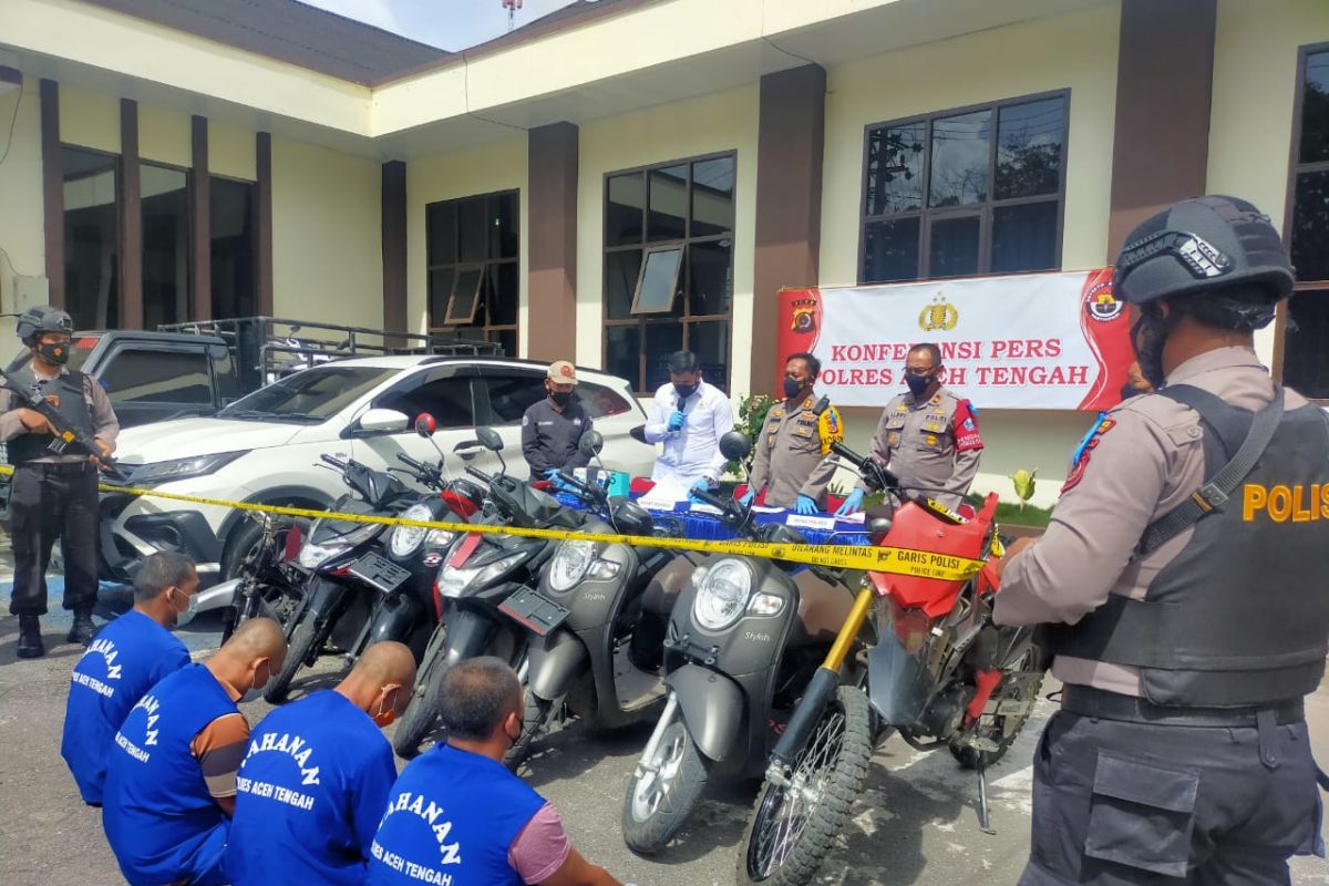 Polres Aceh Tengah ringkus pelaku pencurian motor jaringan antar provinsi