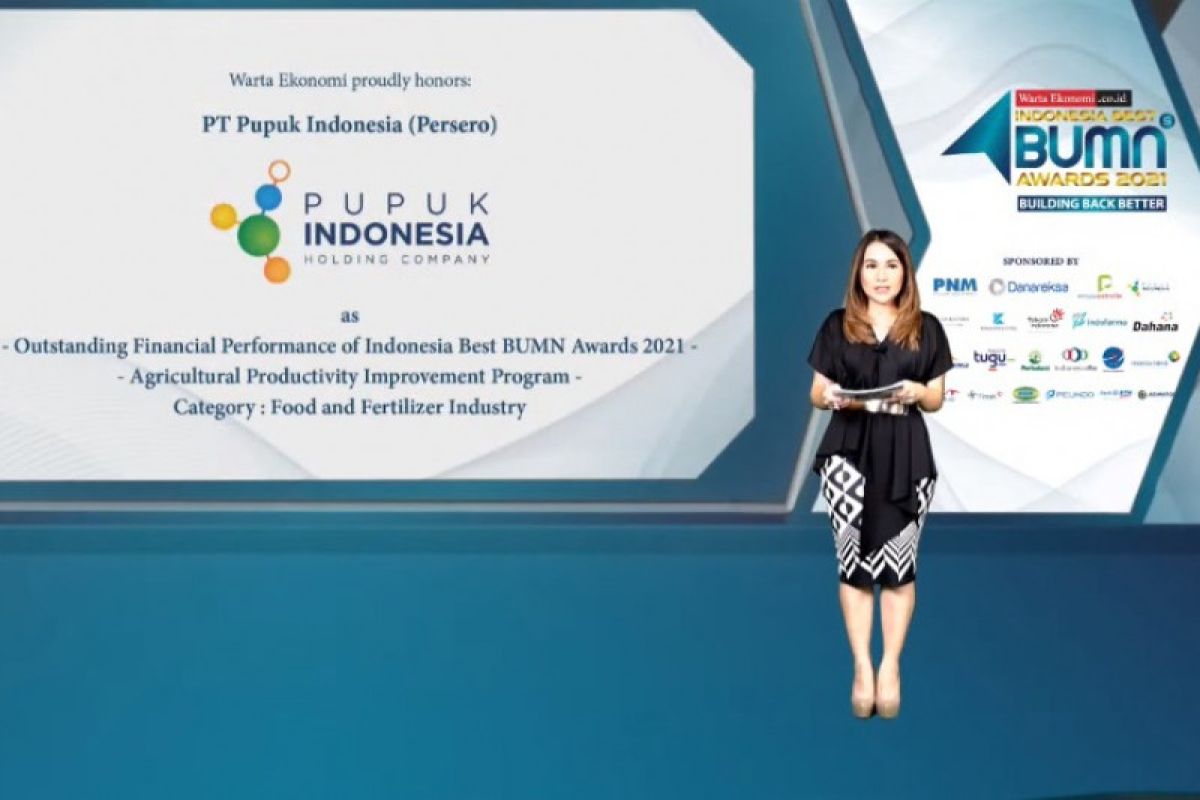 Pupuk Indonesia raih dua penghargaan di ajang Best BUMN Award 2021