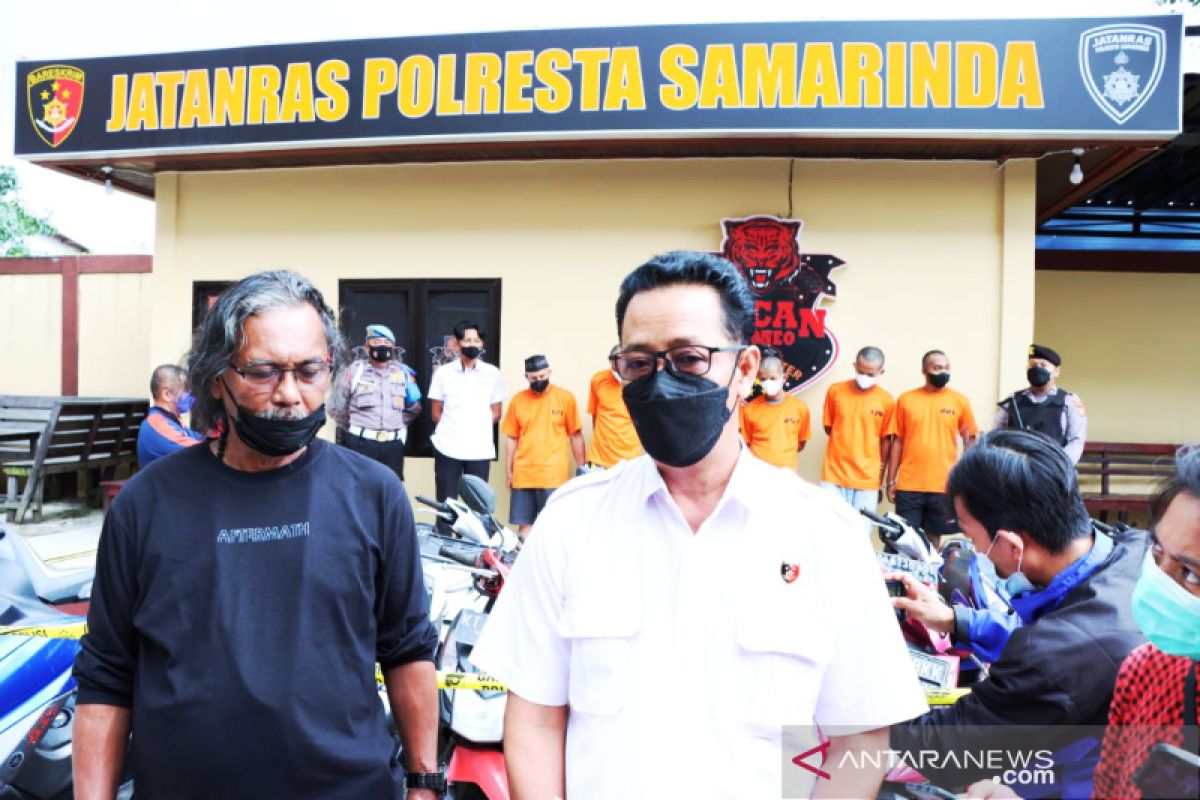 Polresta Samarinda  ringkus sindikat Curanmor antar kota dalam provinsi