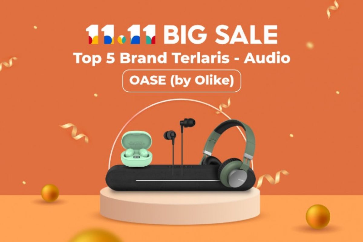 Olike jadi lima teratas untuk brand audio terlaris saat 11.11