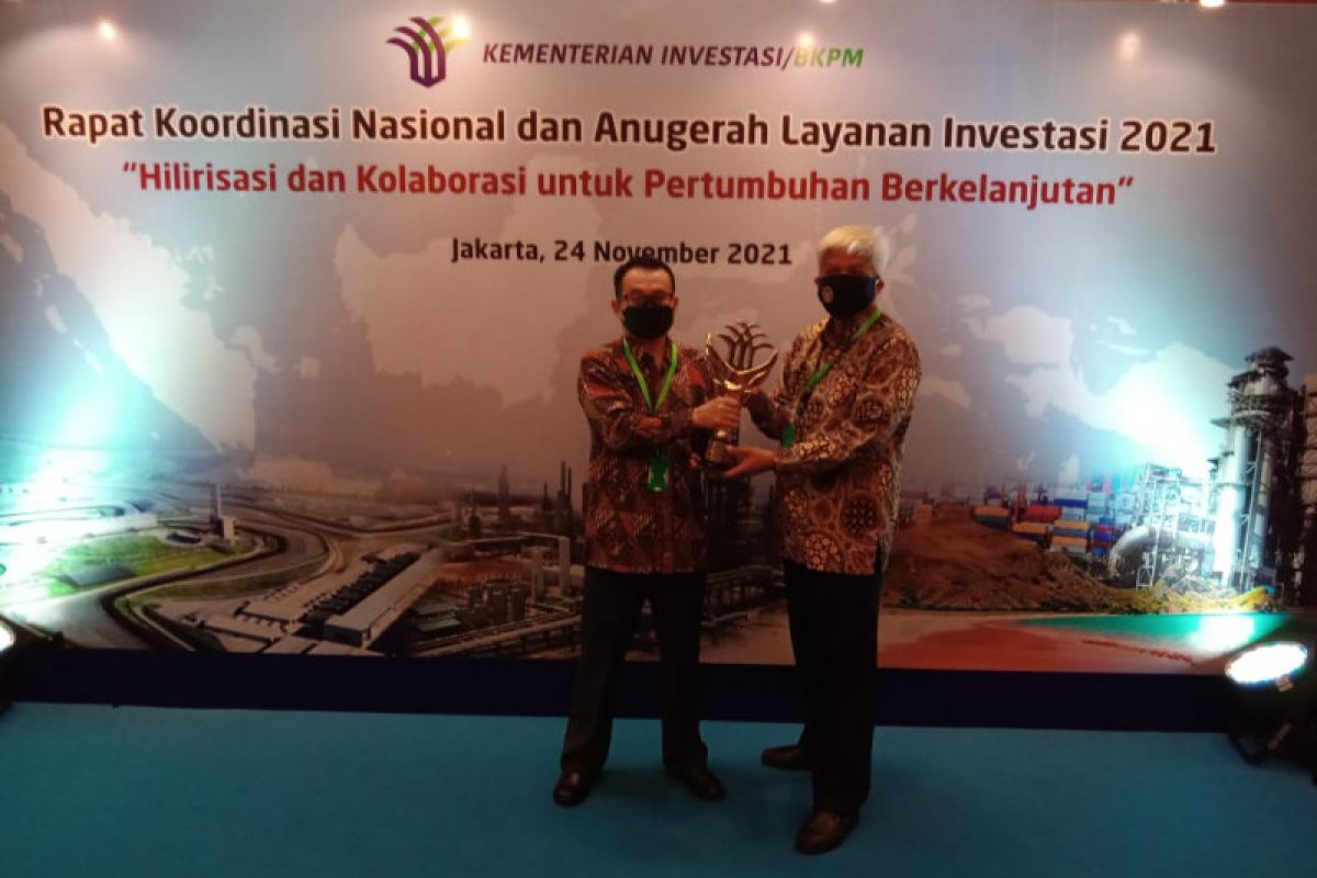 Bapeten raih peringkat ke-2 Anugerah Layanan Terbaik Investasi 2021