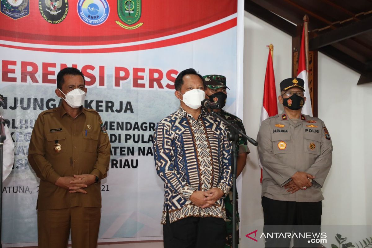 Mendagri dukung percepatan pembangunan daerah perbatasan Natuna