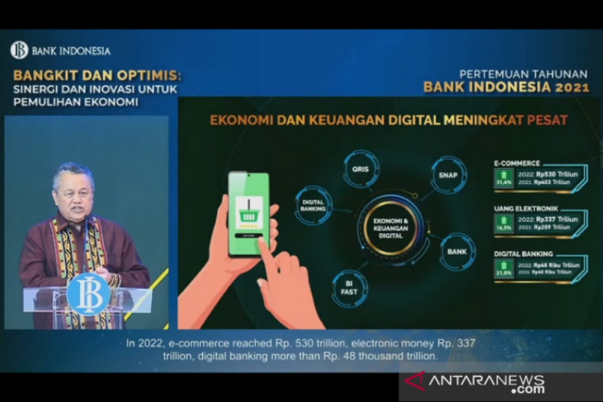 BI prediksi nilai transaksi digital banking capai Rp48 ribu triliun di 2022