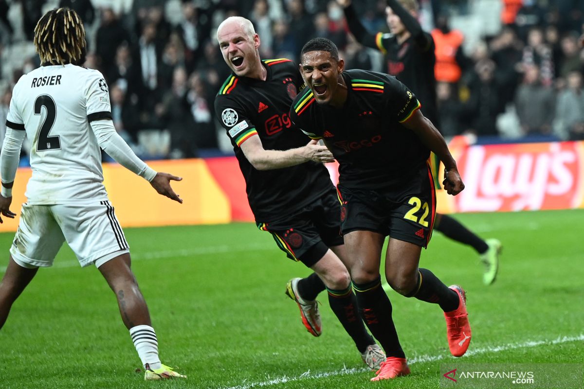 Liga Champions - Menang tipis 2-1 atas Besiktas, Ajax nyaman di puncak klasemen Grup C