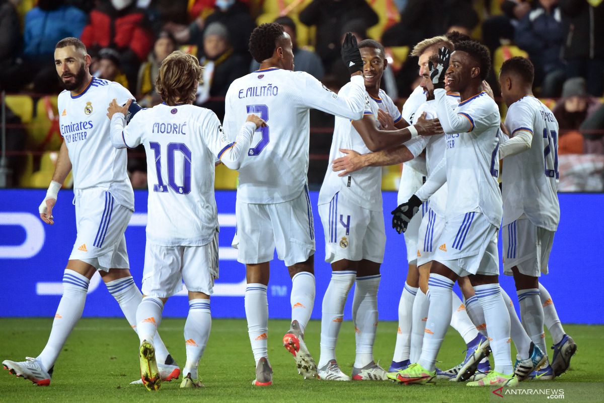 Real Madrid melaju ke babak 16 besar Liga Champions usai bungkam Sheriff Tiraspol 3-0