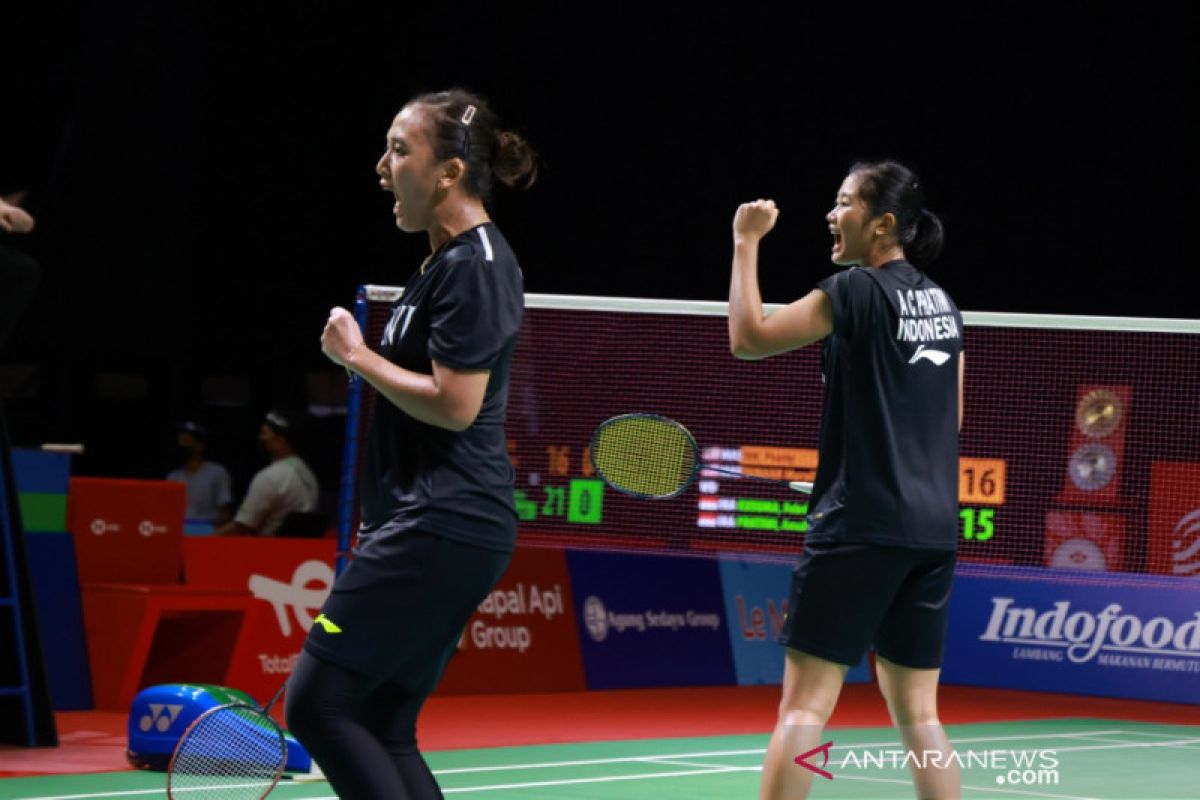 Febriana/Amalia buat kejutan kalahkan unggulan di Indonesia Open 2021