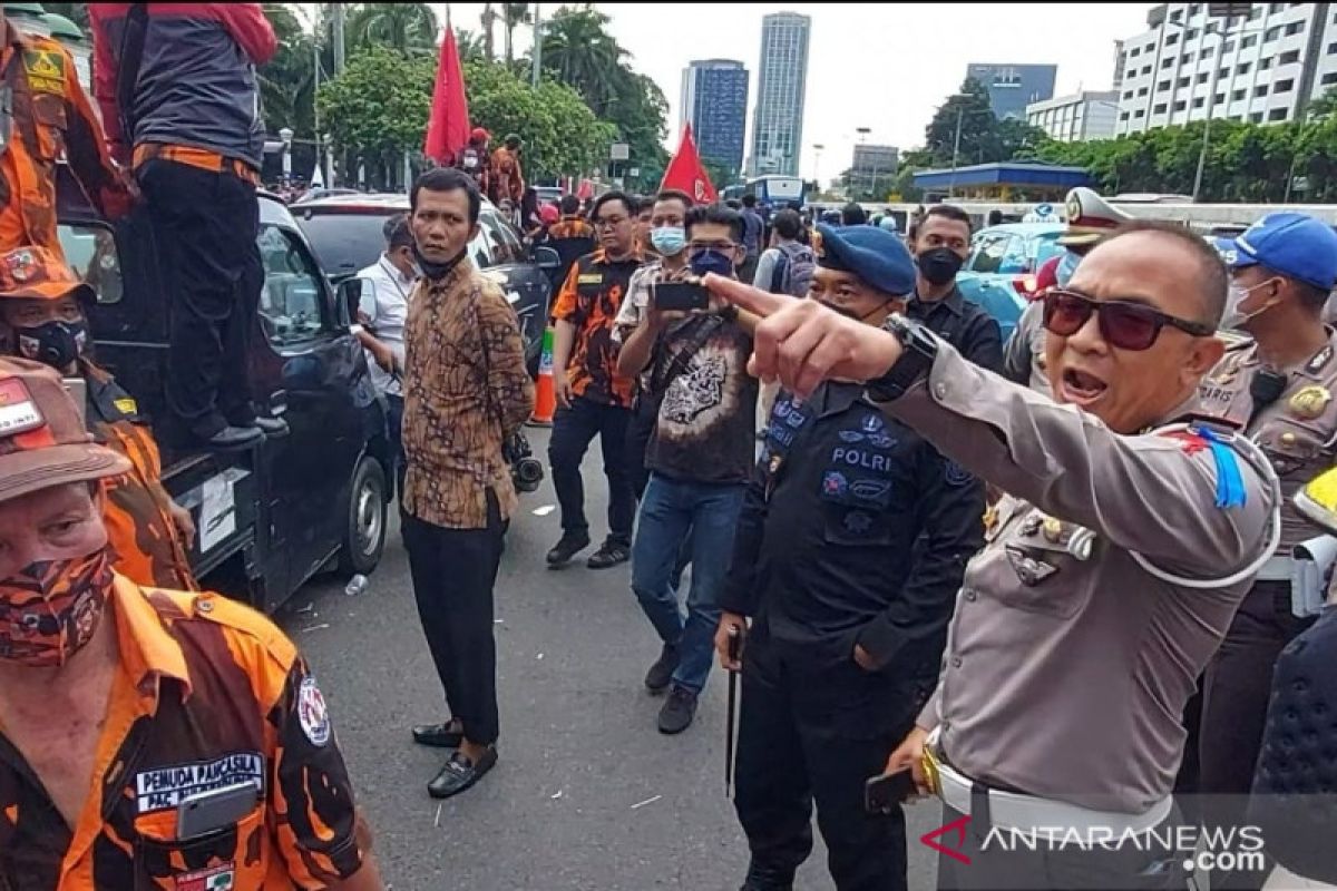 Dirlantas Polda Metro marah anggotanya dipukuli Pemuda Pancasila