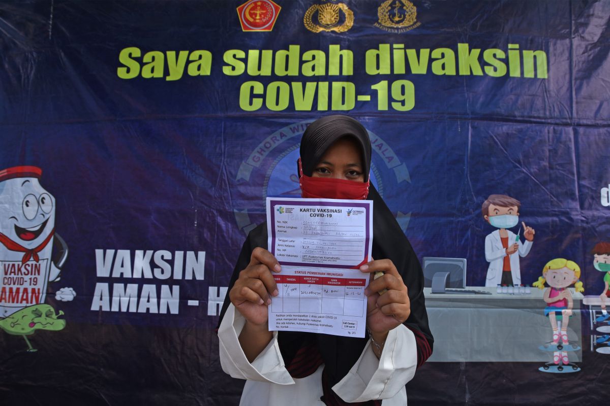 92.274.562 warga Indonesia sudah divaksin COVID-19 dosis lengkap