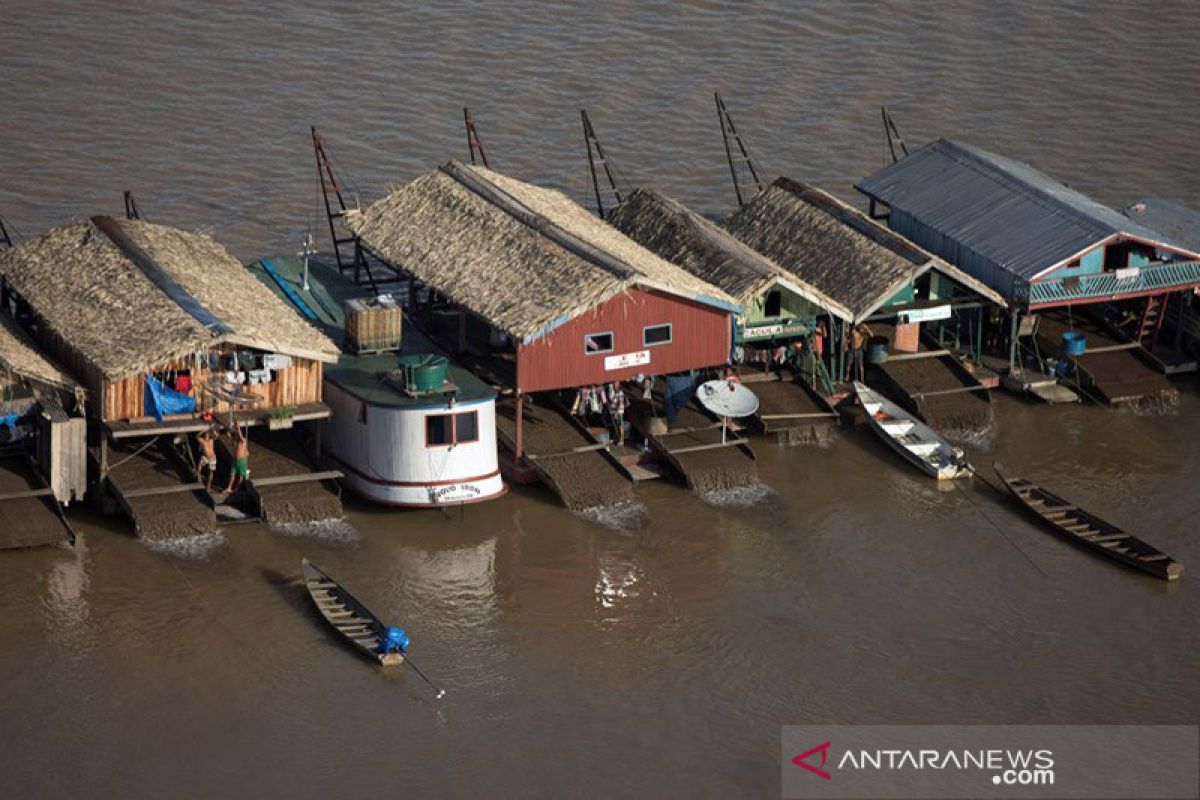 'Demam emas' di Brazil, ratusan rakit keruk anak sungai Amazon