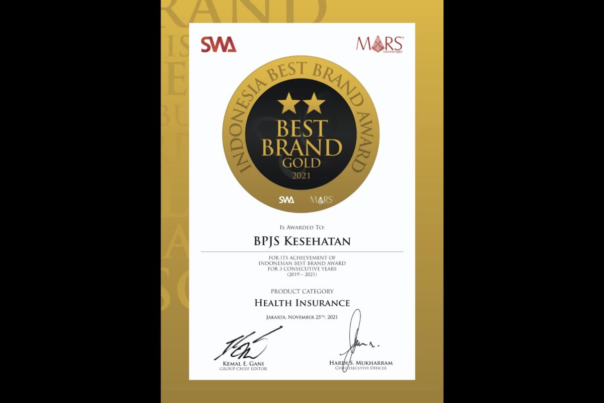 BPJS Kesehatan Raih Penghargaan Indonesia Best Brand Award 2021 ...