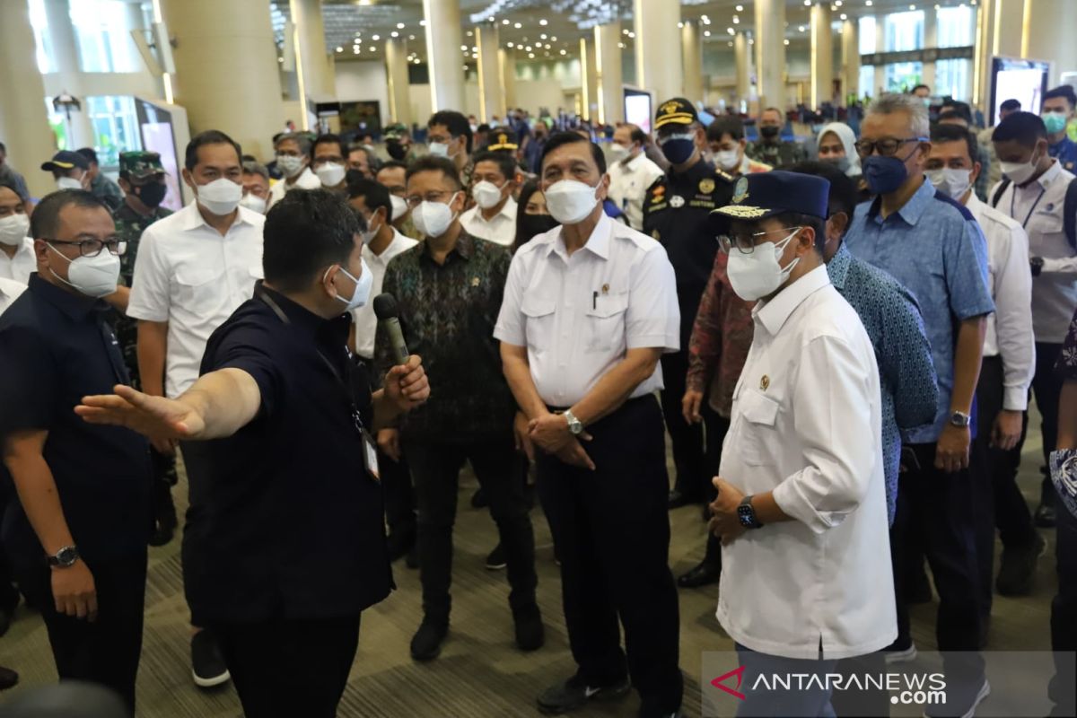 Sejumlah menteri tinjau kesiapan Bandara Ngurah Rai terkait KTT G20