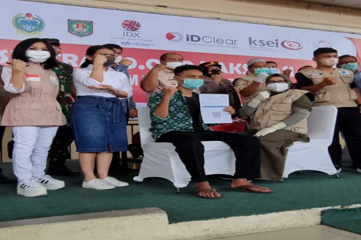 Pasar Modal Indonesia vaksinasi 40.000 dosis di Asahan