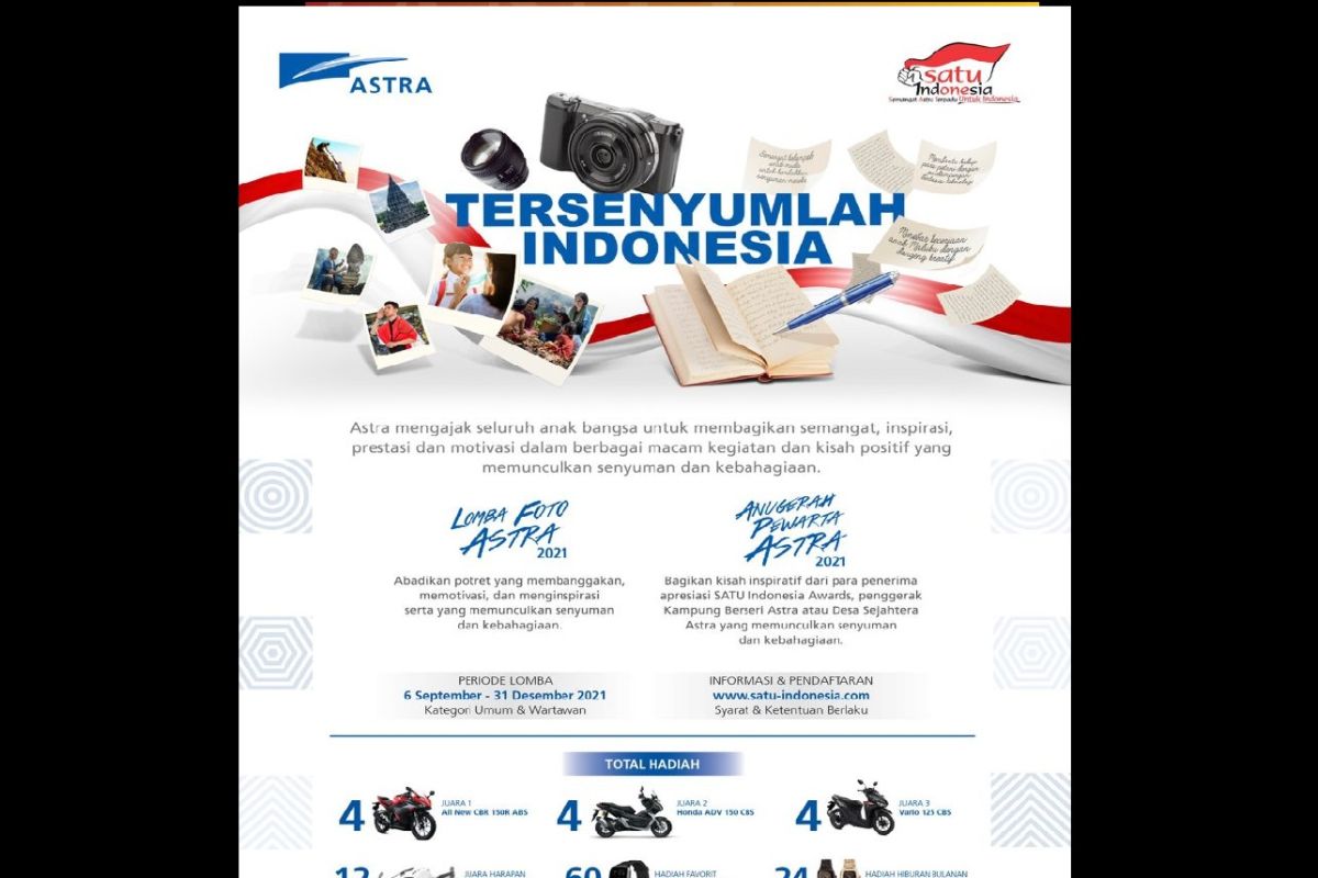 Astra gelar Lomba Foto dan Anugerah Pewarta Astra 2021