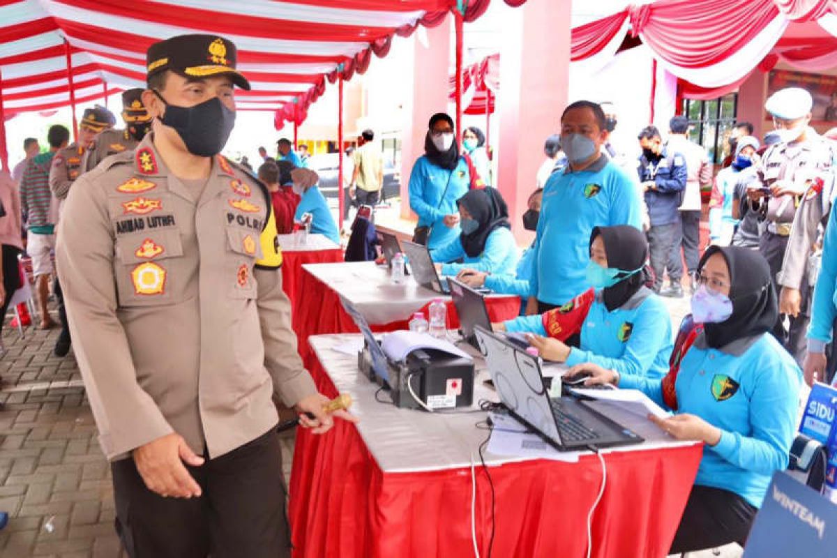 Percepat kekebalan komunal, Polda Jateng gelar Vaksinasi Presisi Serentak di 53 titik