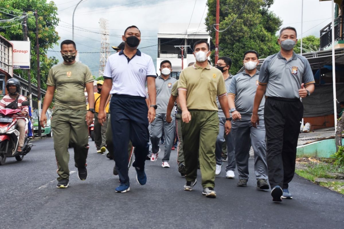 Jajaran TNI/Polri di Malut membangun sinergi