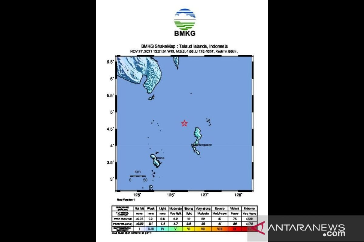 Aktivitas subduksi memicu gempa magnitudo 5,6 di Laut Sulawesi