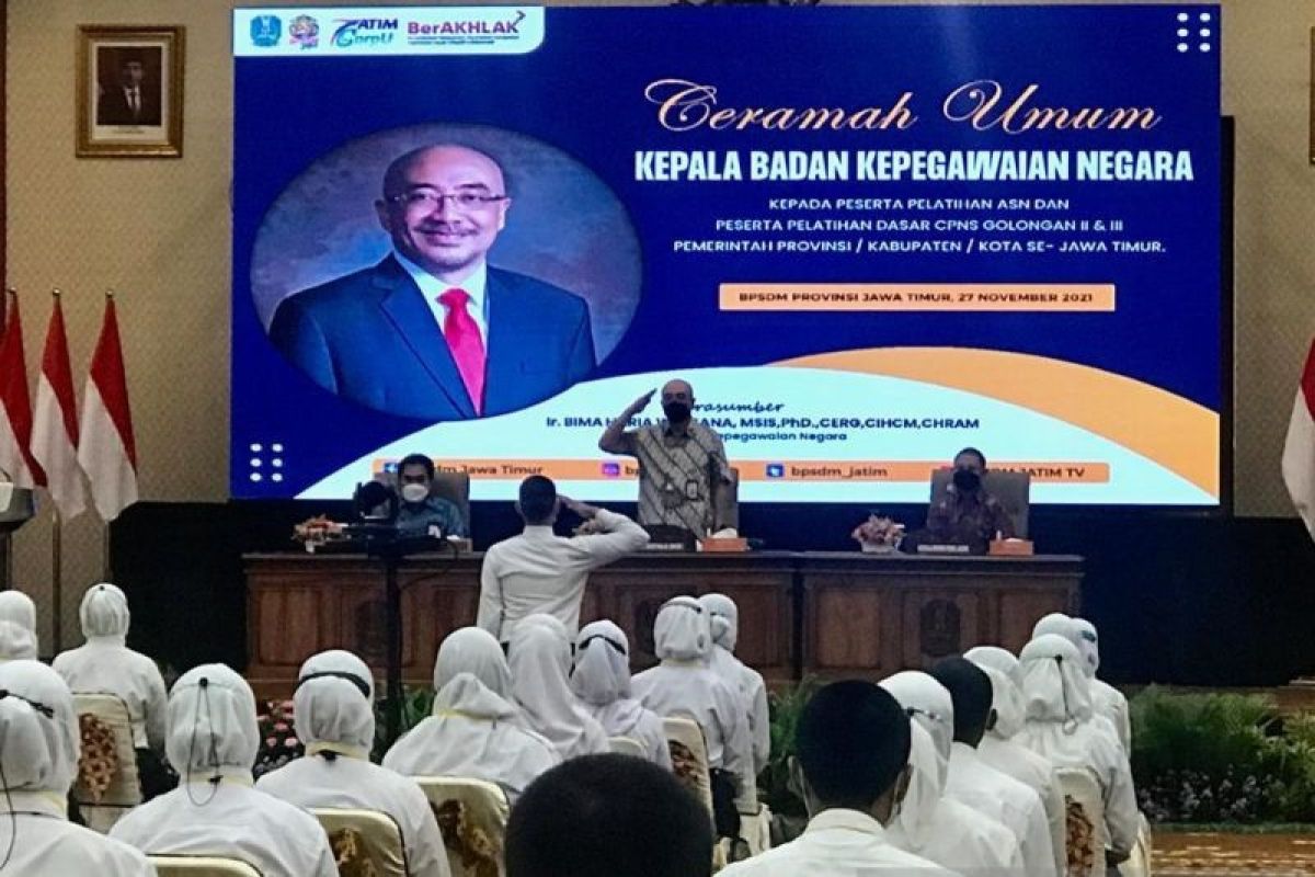 Kepala BKN himbau ASN jangan berhenti ikuti pembinaan hingga pensiun