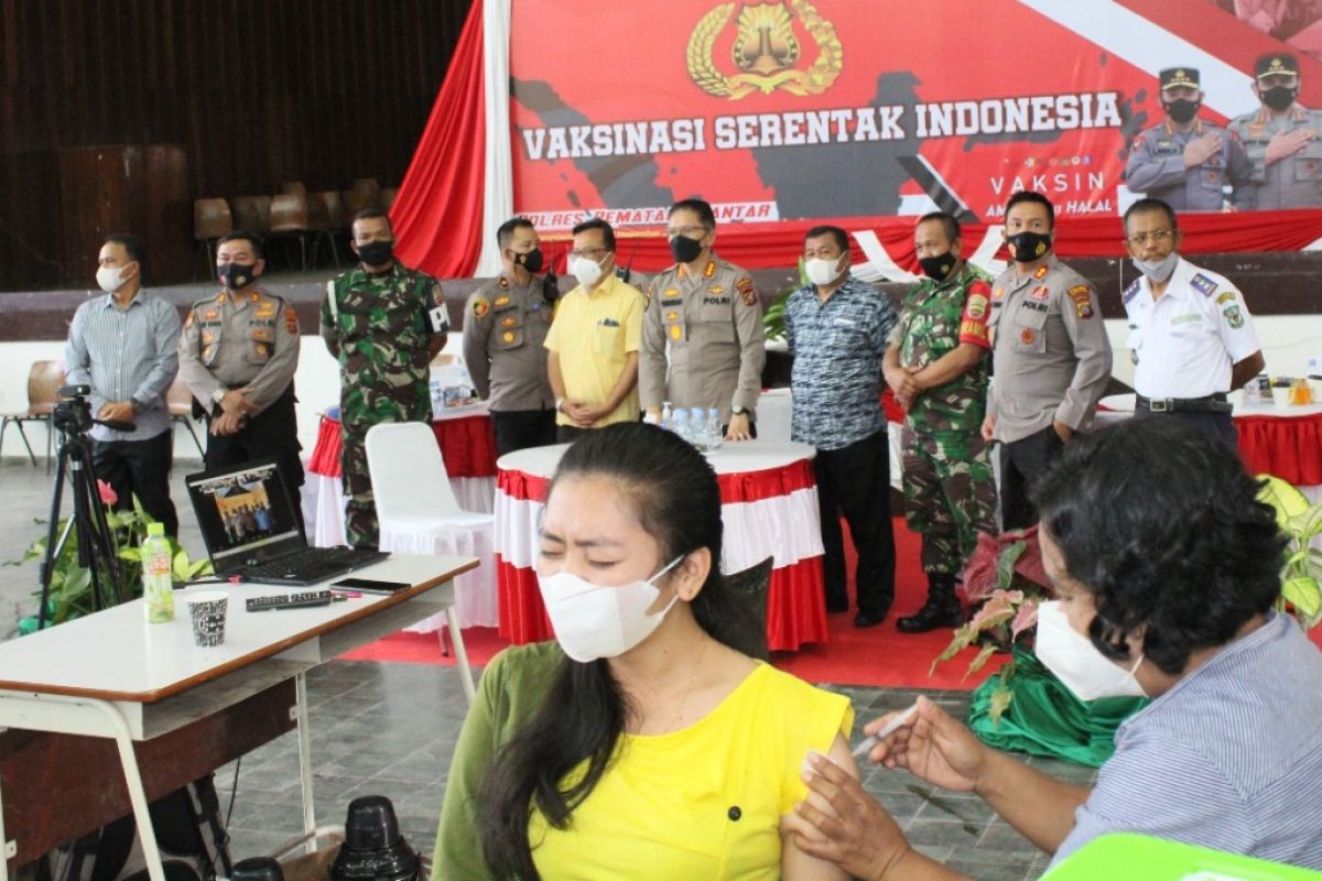 Polres Pematang Siantar gelar  vaksin massal