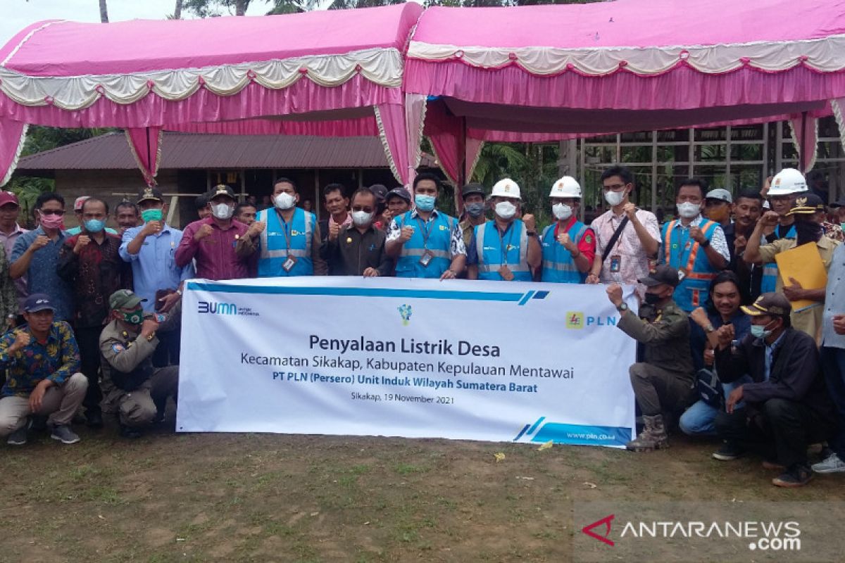 PLN Sumbar investasikan senilai 3,4 miliar untuk Lisdes Sikakap dan Pagai Utara Mentawai