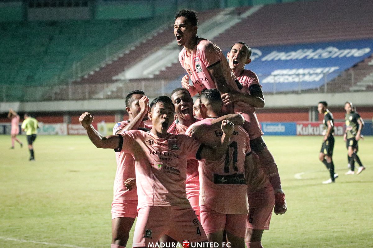 Liga 1: Gol tunggal Haris Tuharea bawa Madura United  kandaskan Bali United