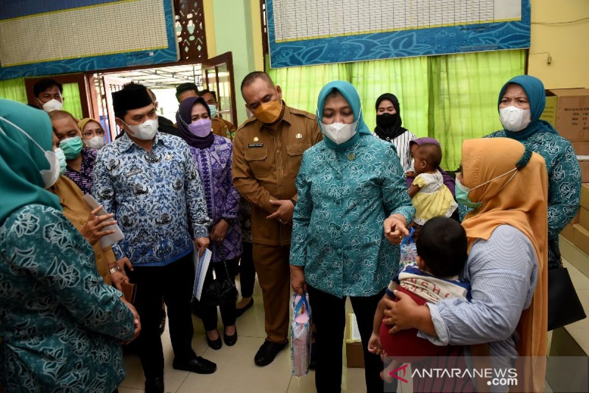 Ketua PKK Sumut temui anak penderita stunting di Medan