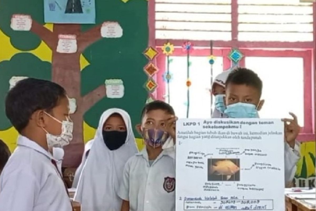 Asyiknya siswa praktik langsung mengidentifikasi tubuh nila