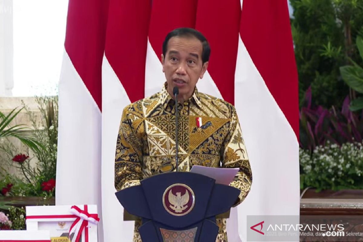 Presiden Joko Widodo sampaikan enam fokus APBN 2022