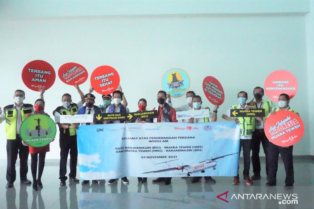 Bandara Internasional Syamsudin Noor membuka empat rute baru