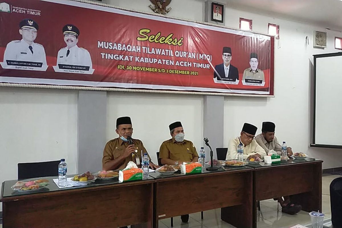 Ratusan peserta ikut seleksi MTQ Aceh Timur