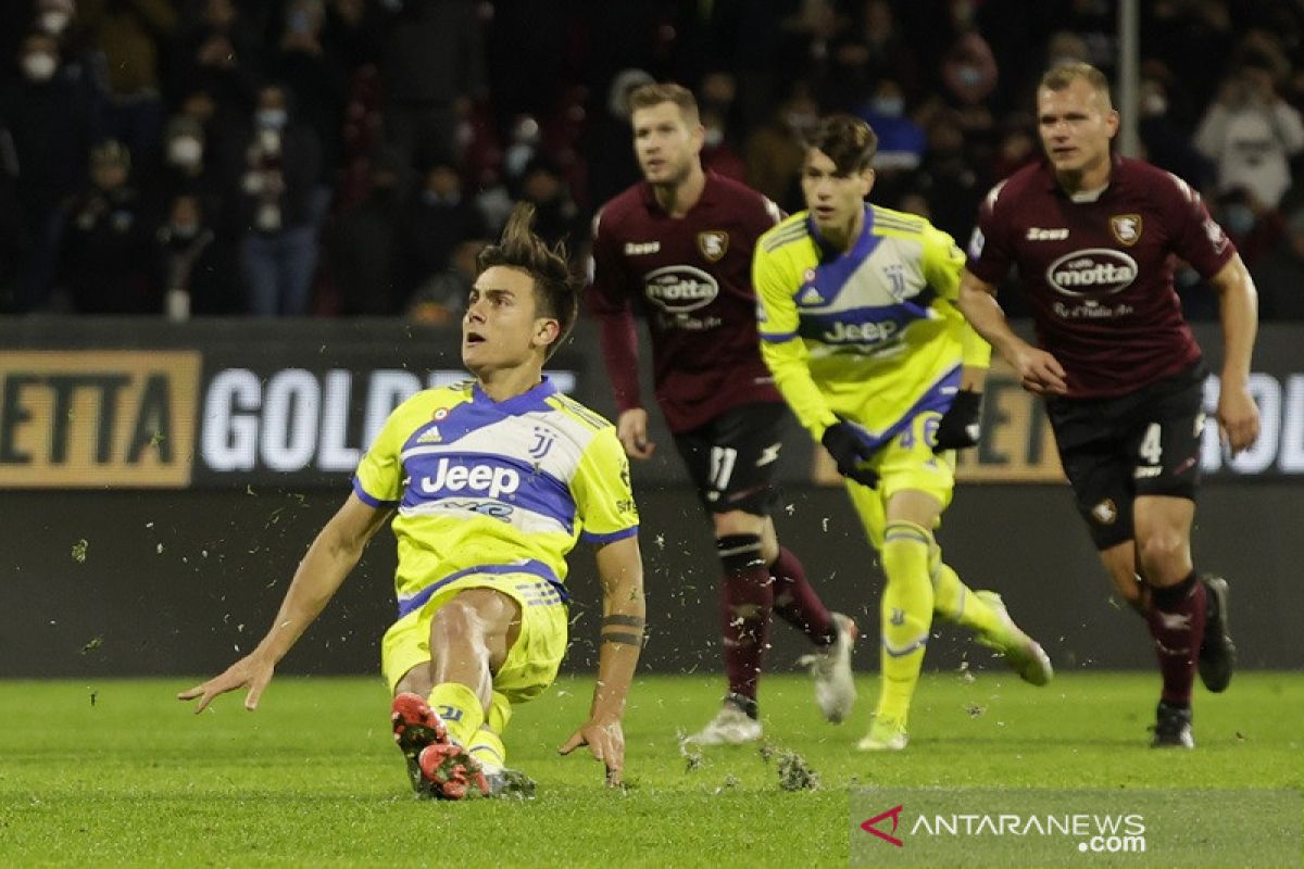 Juventus raih nilai penuh di markas Salernitana, Dybala gagap eksekusi penalti