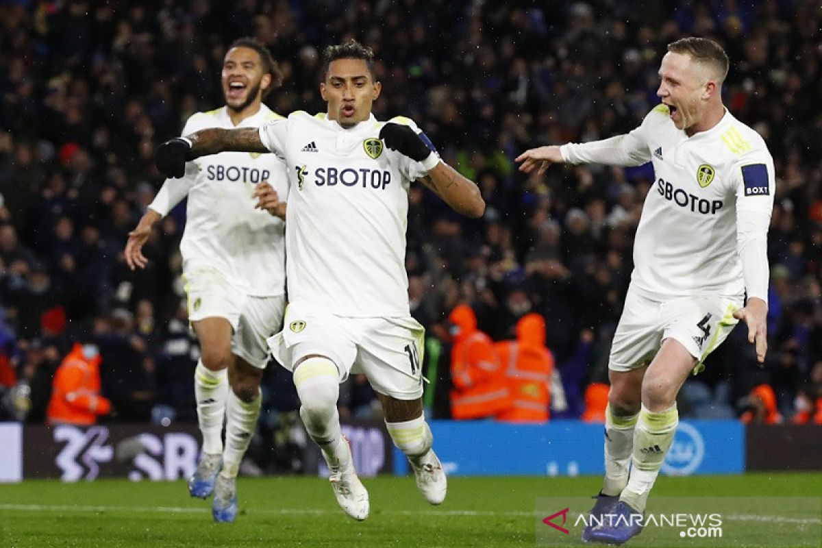 Liga Inggris - Leeds kalahkan Crystal Palace 1-0 berkat gol penalti larut Raphinha