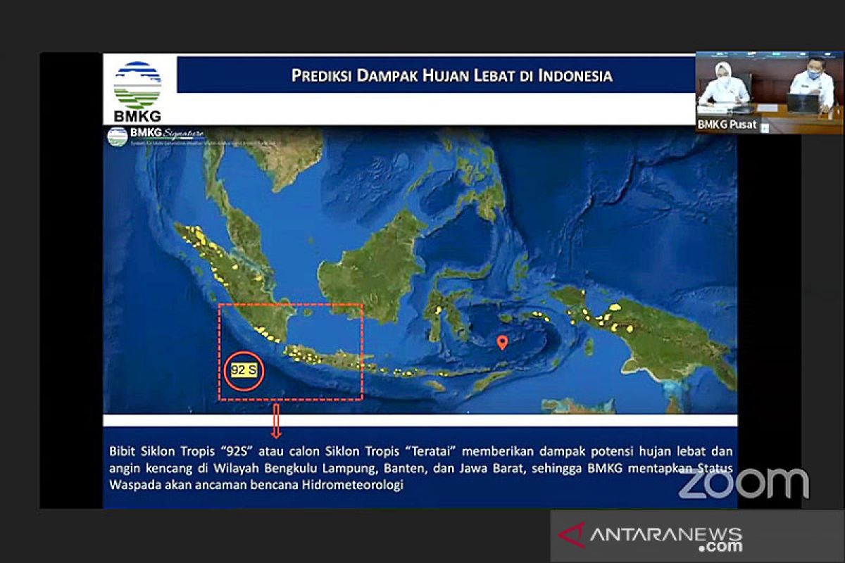 Dua Siklon Tropis pengaruhi tinggi gelombang perairan Indonesia