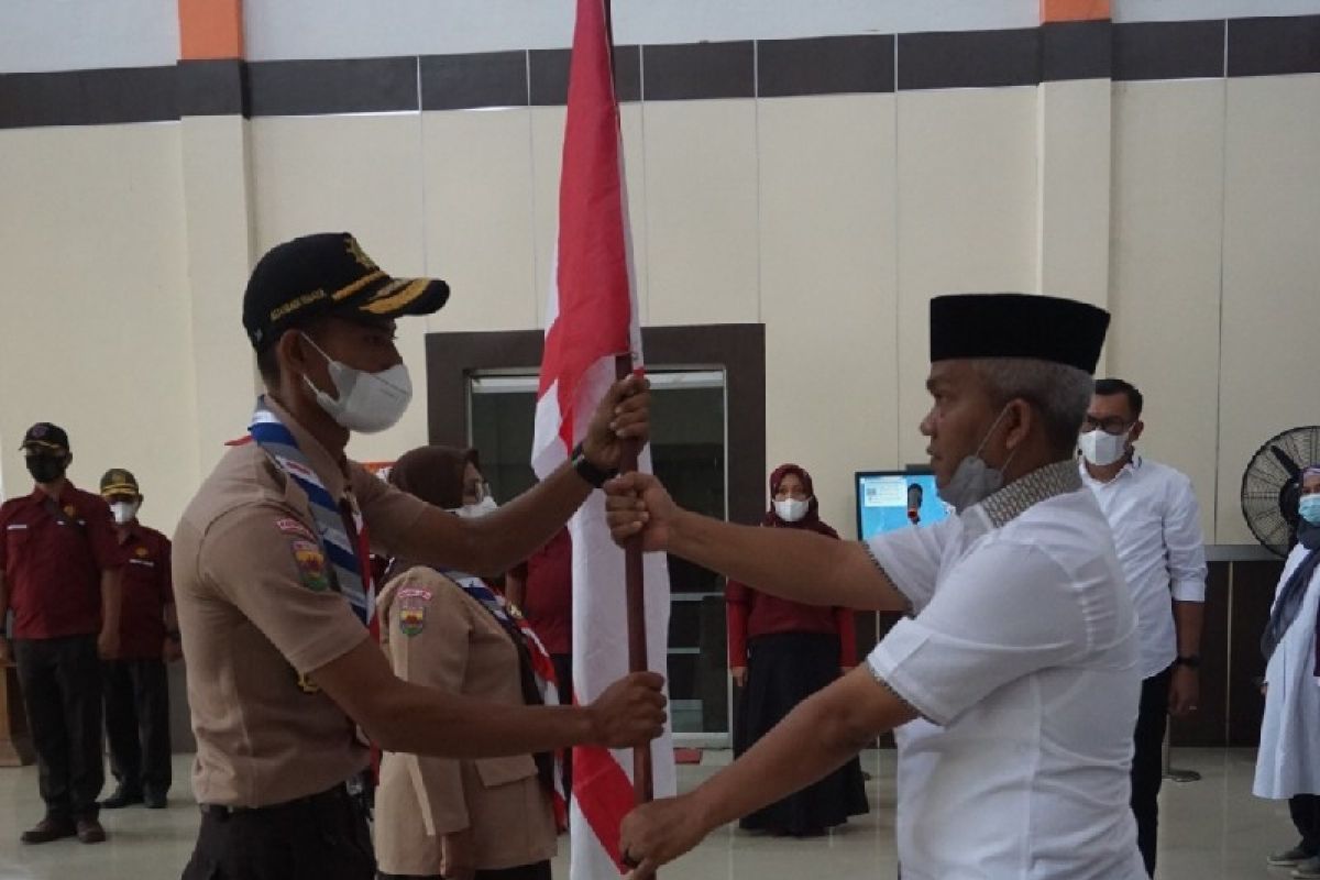 Plt Bupati lepas kontingen Pramuka Palas menuju PWN di Jambi