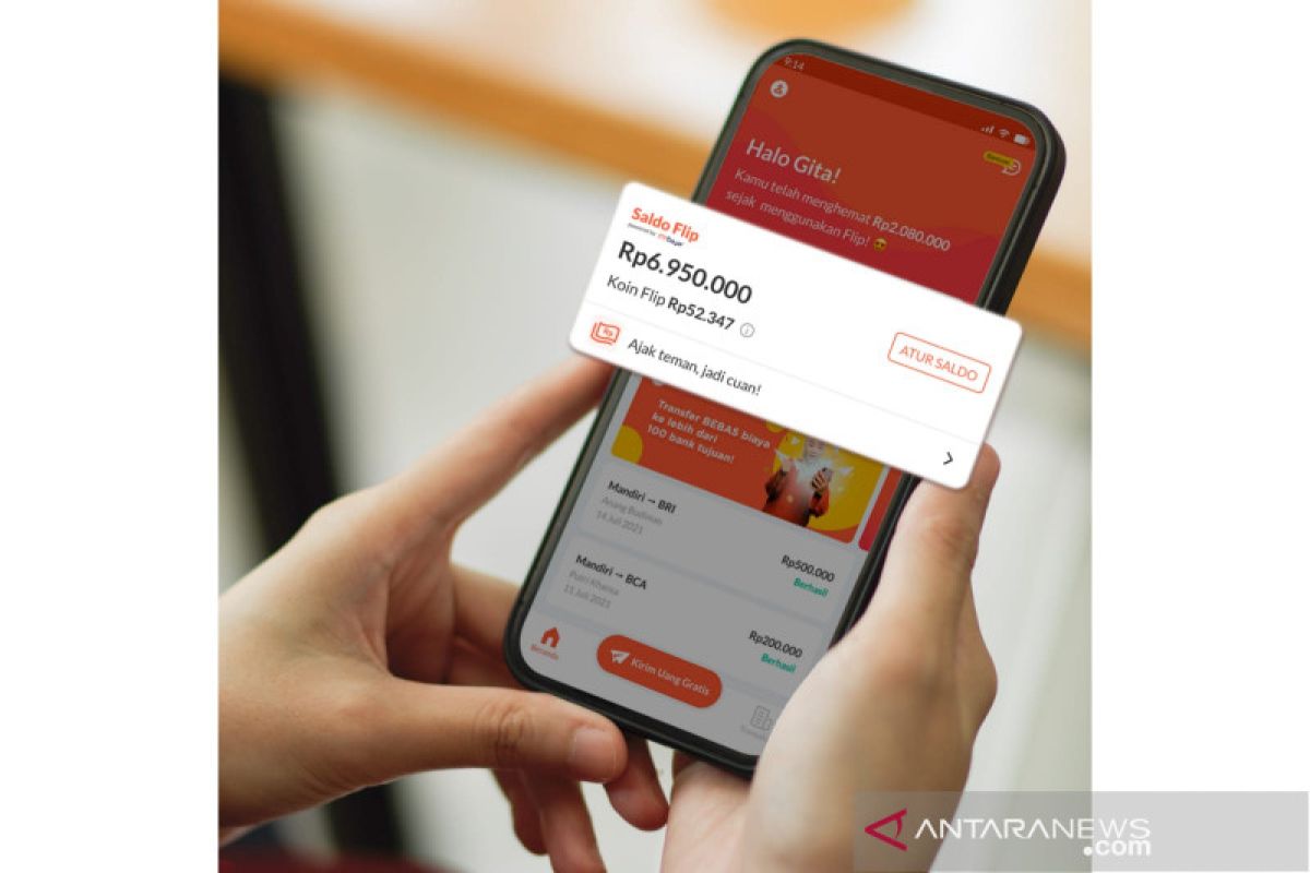 Flip hadirkan fitur transfer uang langsung dari Saldo Flip