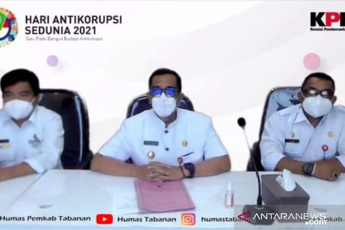 Bupati Tabanan berkomitmen bangun Budaya Antikorupsi