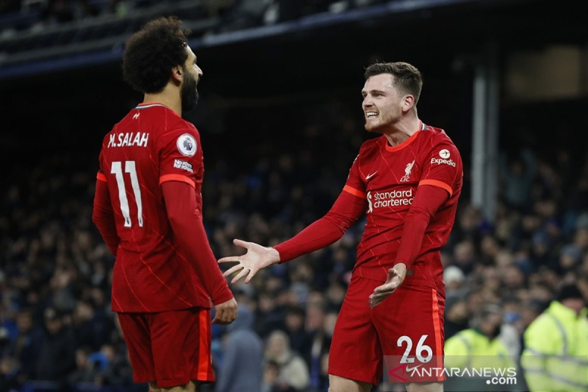 Liga Inggris - Liverpool bekuk Everton 4-1 dalam Derbi Merseyside