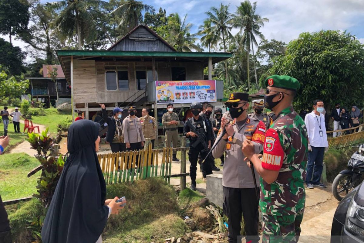 Kapolres dan Dandim 1419/Enrekang pantau langsung pelaksanaan pilkades