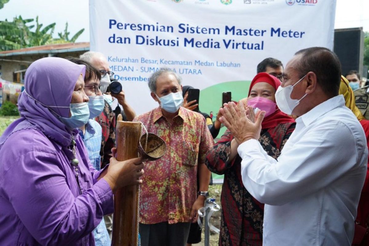 Gubernur Sumut apresiasi penyediaan air bersih oleh Coca Cola di Medan