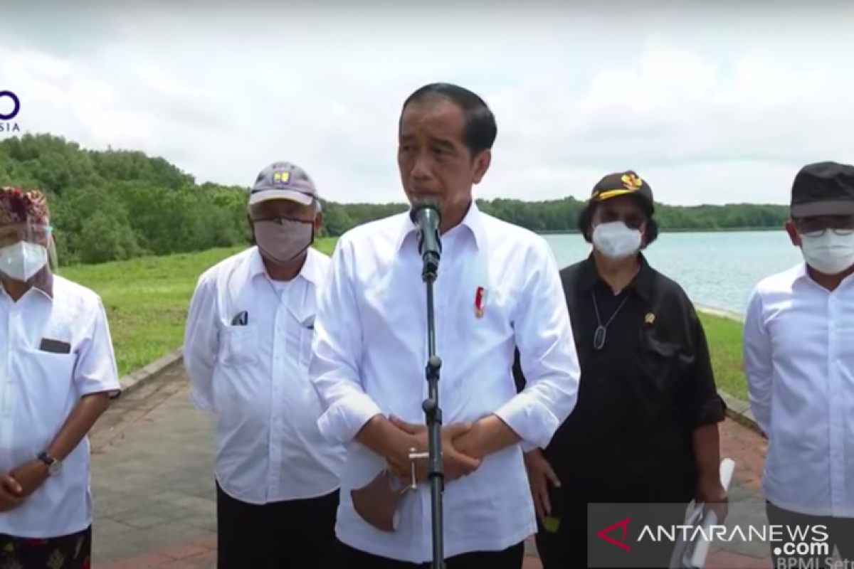 Presiden Jokowi ajak 20 pimpinan G20 tinjau konservasi mangrove di Bali